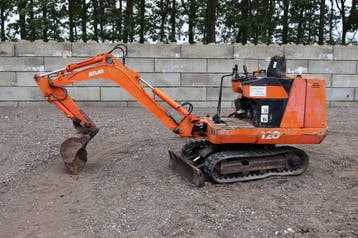 Veiling: Minigraver Atlas 120 Diesel 36.5kW 1990, Ophalen