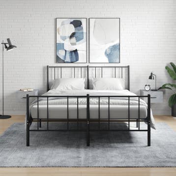 vidaXL Nachtkastjes 2 st wandgemonteerd 35x35x20 cm, Verzenden