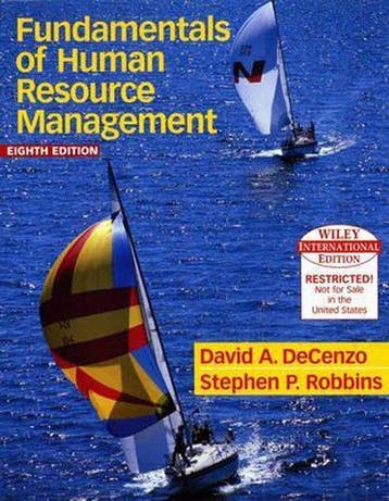 Fundamentals of Human Resource Management 9780471660798, Verzenden, Gelezen, David A. Decenzo