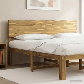 vidaXL Live Edge Hoofdbord ROSTOCK Witgewassen 180 cm, Verzenden