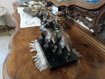 Beeldje - Scultura Bruno Tornati Art Déco Cani Bassotti -, Antiek en Kunst