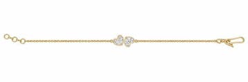 Schakelarmband - 14 karaat Geel goud - 0.69ct. tw. Diamant