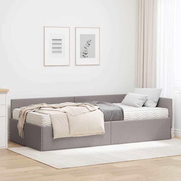 vidaXL Hoekbedframe met Matras Anders met hoofdeinde 2 st, Verzenden, Nieuw