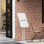 vidaXL Beursdisplays Wit 26,5 x 26,5 x 150 cm Staal, Verzamelen, Verzenden, Nieuw