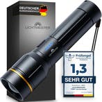 Zaklamp LED - Oplaadbaar - 2000 Lumen - Zwart - Lichtmeister, Jardin & Terrasse, Torches, Verzenden