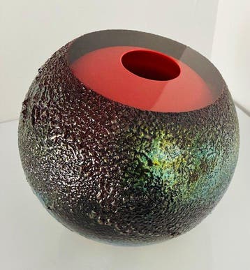 George Broft Unique 7,6 kilo! - Sculpture, “ LAVA “ - 21 cm