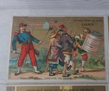 France - Liebig S 134 - Les Français au Tonkin - Ensemble, Gelopen