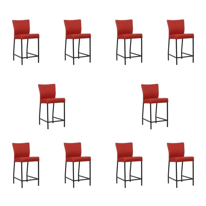 Set van 10 Leren barkrukken Revolt laag - Toledo Ducati, Maison & Meubles, Tabourets de bar, Enlèvement ou Envoi