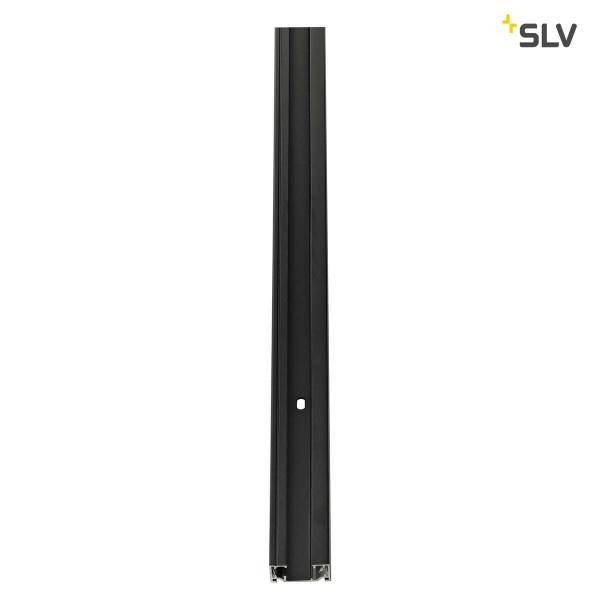 SLV 1-Fase spanningsrail 230 Volt opbouw zwart 2 meter, Huis en Inrichting, Lampen | Plafondlampen, Nieuw, Metaal, Verzenden