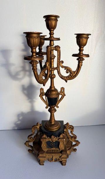 Kandelaber - Verguld brons - Empire stijl, Antiek en Kunst