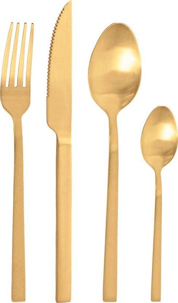 Pintinox Duke 24-delige bestekset goud, Verzenden, Nieuw