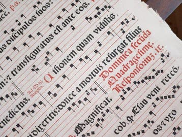 Catholic Church - Antiphonarium Romanum sheet Gregorian