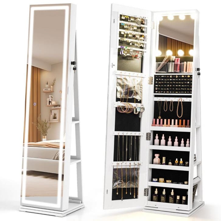 2dekans | Coast 360° Draaibare Sieradenkast met Passpiegel, Handtassen en Accessoires, Beautycases, Ophalen of Verzenden