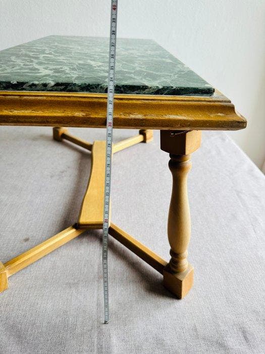 Middentafel - Marmo Verde Alpi, Beuken - Marmo Verde Alpi,, Antiquités & Art, Curiosités & Brocante