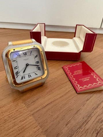 Tafelklok - Staal - 1980-1990 - Cartier, Antiek en Kunst