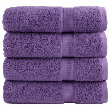 vidaXL Badhanddoeken SOLUND 4 st 600 g/m² 100x150 cm, Verzenden, Nieuw