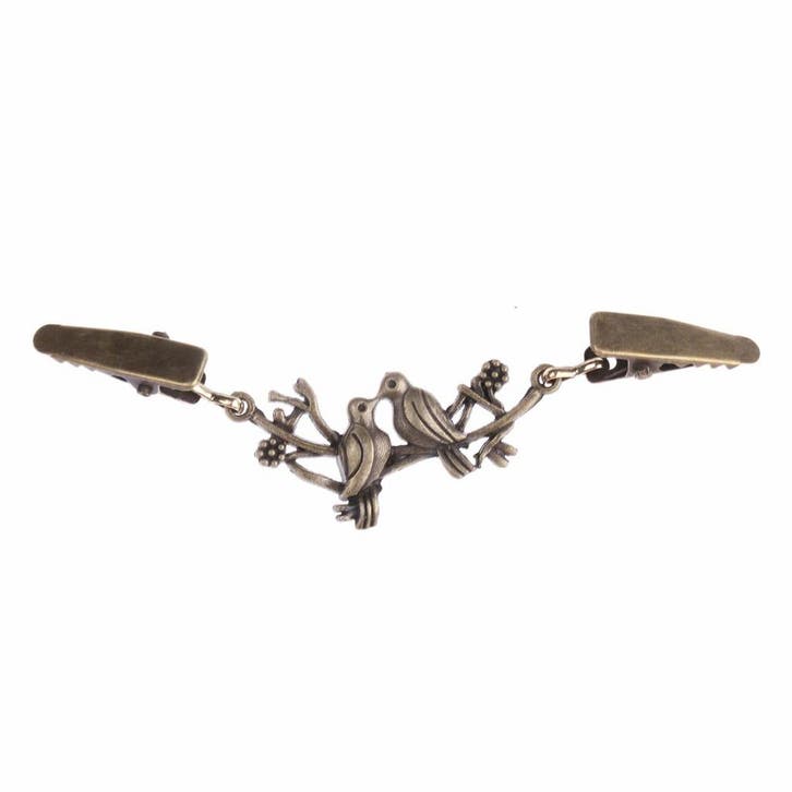 Fako Bijoux - Vestsluiting - Vestclip - Vogels -, Handtassen en Accessoires, Broches, Verzenden