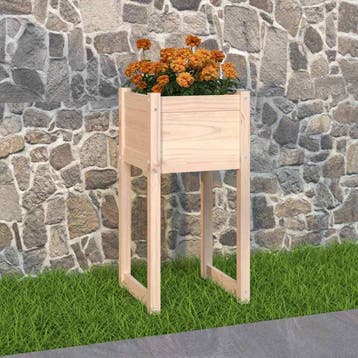 vidaXL Plantenbak 40x40x81 cm massief grenenhout, Verzenden
