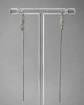 Bijou d’auteur - Diamant - Certificat - Boucles doreilles -