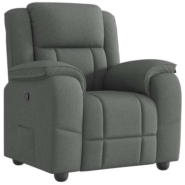 Fauteuil stof donkergrijs | Retour Deal | 41% KORTING!, Maison & Meubles, Fauteuils, Envoi