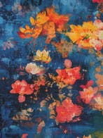 Monet Bloom - Exclusieve 100% katoenen premium stof -