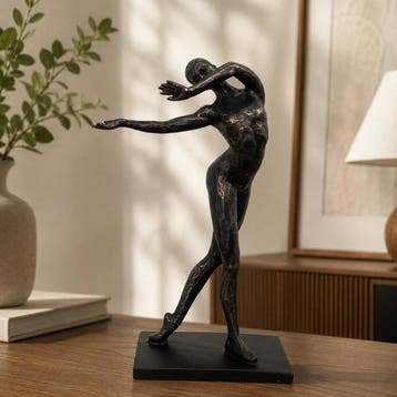 sculptuur, Abstract Dancer Sculpture – Contemporary Modern