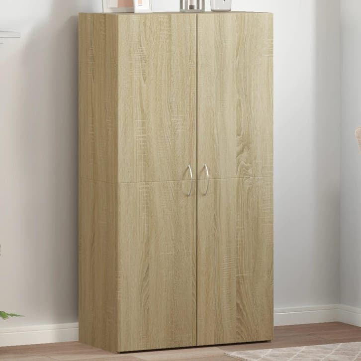 vidaXL Archiefkast 60x32x115 cm bewerkt hout sonoma, Huis en Inrichting, Kasten | Overige, Nieuw, Verzenden