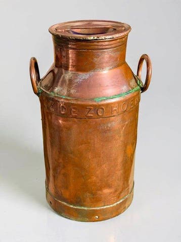 Melkkan - Koper, IJzer - 1870s H57 cm / 10,2 kg, Antiek en Kunst