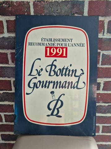 bottin - Plaque restaurant - bottin - Enseigne publicitaire