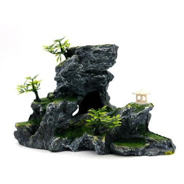 Rotsformatie 15 cm / Aquariumdecoratie As-114 (Hardscaping), Verzenden, Gevuld zeewateraquarium