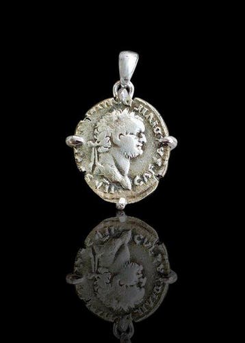 Oud-Romeins, Keizerrijk Zilver Munthanger - Denarium Caesar
