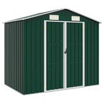 vidaXL Tuinschuur 205x129x183 cm gegalvaniseerd staal groen, Tuin en Terras, Verzenden, Nieuw
