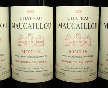 2003 Château Maucaillou - Moulis Cru Bourgeois - 12 Flessen