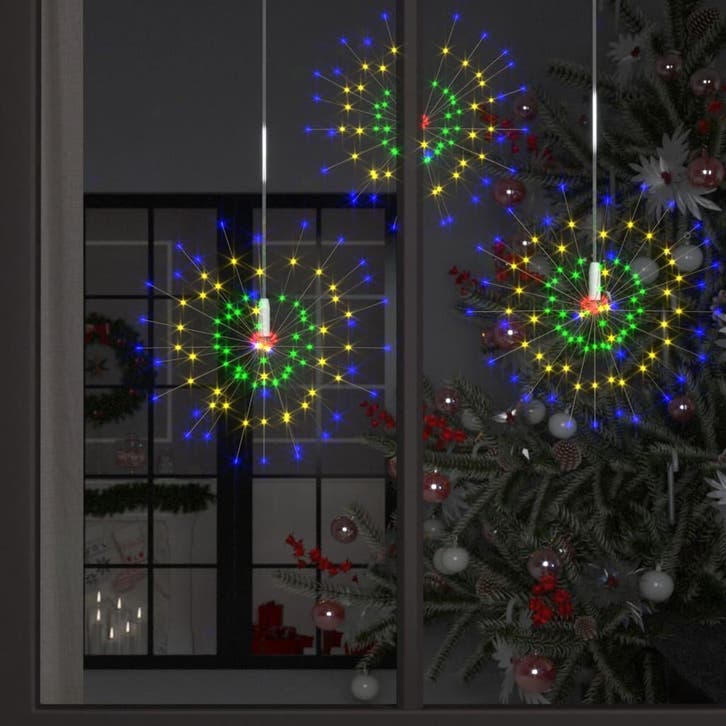 vidaXL 10 st Kerstverlichting vuurwerk 1400 LEDs 20 cm, Divers, Noël, Envoi