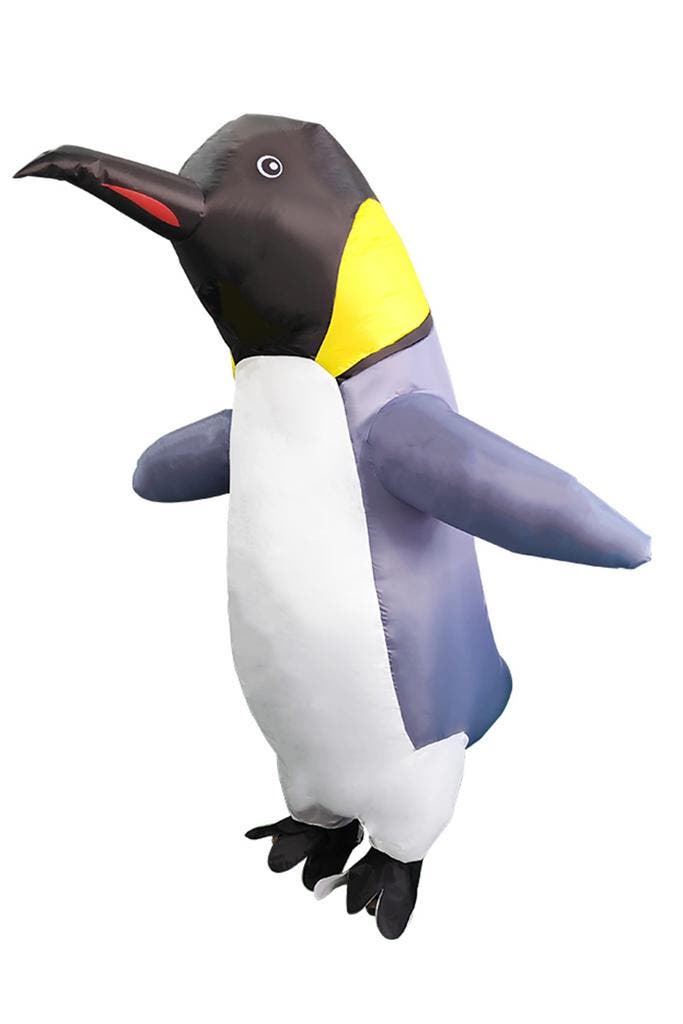 KIMU® Opblaas Kostuum Pinguin Opblaasbaar Pak Pinguinpak Mas, Kleding | Heren, Carnavalskleding en Feestkleding, Nieuw, Ophalen of Verzenden