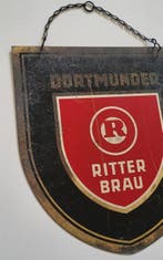 Blikken reclamebord Dortmunder ritter brau. - Reclamebord -