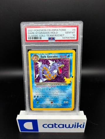 Pokémon - 1 Graded card - Dark Gyarados Holo 1982-08-01 -, Hobby en Vrije tijd, Nieuw
