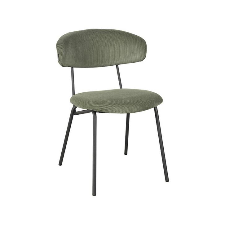 Stoel Zack | Forest | Ribcord | Zwart Metalen Frame | 2, Articles professionnels, Horeca | Équipement de cuisine, Envoi