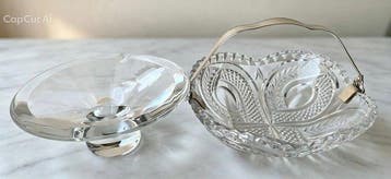 Tafelmiddenstuk (2) - .800 zilver - Mand en tafelstuk
