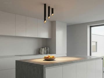 (12x) GU10 Opbouw design armatuur cilinder zand...