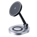 2 in 1 Magnetisch Oplaadstation - Compatibel met Apple, Verzenden