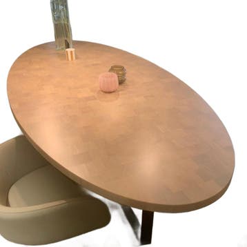 bert plantagie Eettafel Eris - Ongebruikt, Huis en Inrichting, Verzenden, Zo goed als nieuw, Overige houtsoorten, 200 cm of meer