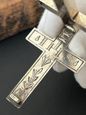 Reliekhouder - Zilver - 1850-1900 - Reliekenkruis