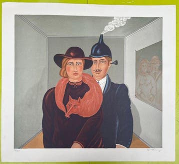 Benjamin Levy (1940 – 2010) - Couple surréaliste dans un