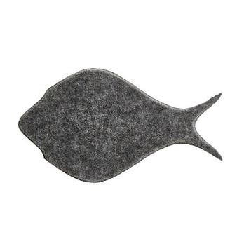 Prikbord Vis Donker Grijs 31x17cm Wanddecoratie Muurdecorati, Verzenden, Nieuw