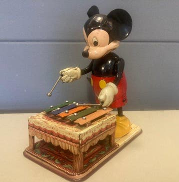 Linemar - Mickey Mouse - 1950s - Walt Disney - Opwindfiguur, Antiek en Kunst