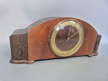 Horloge - Bois, Laiton - 1930-1940, Antiquités & Art, Antiquités | Horloges
