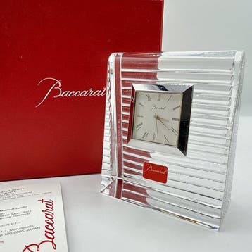 Horloge de table - Baccarat - Antique Verre - 1990-2000 -