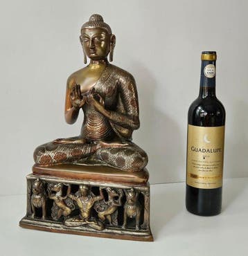 Buddha Statue - Brons - 1970