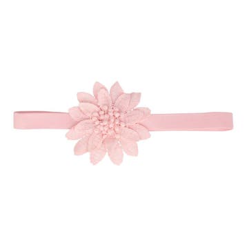Haarband Bloem - Gehaakt 10cm - Pastel – Roze, Handtassen en Accessoires, Nieuw